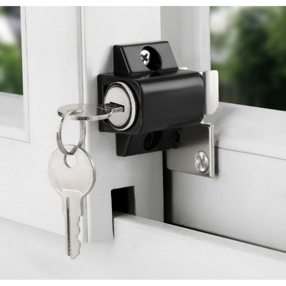 kkuma-xk เลื่อน Sash Patio ล็อคประตู Key Push Baby Child Safety Protection Security Lock