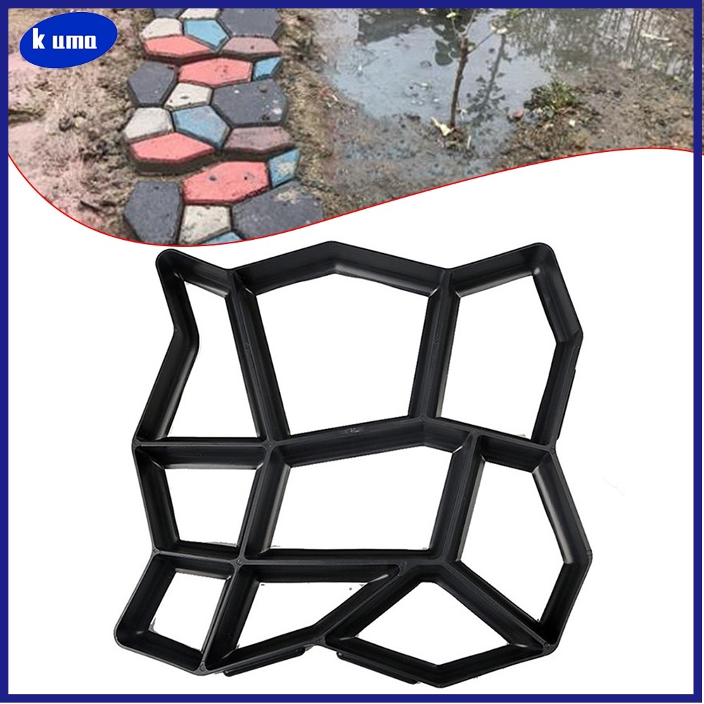 kuma-xk Garden Driveway Pavment สําหรับแม่พิมพ์คอนกรีต Step Stone Path Maker ทางเดิน