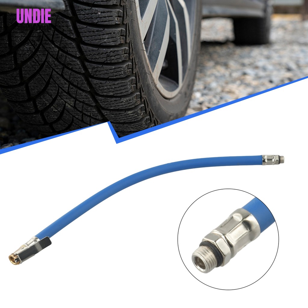 Air Tyre Inflator Pressure Car Auto Tyre Hose Pump Gauge Hose Connector ยืดหยุ่น