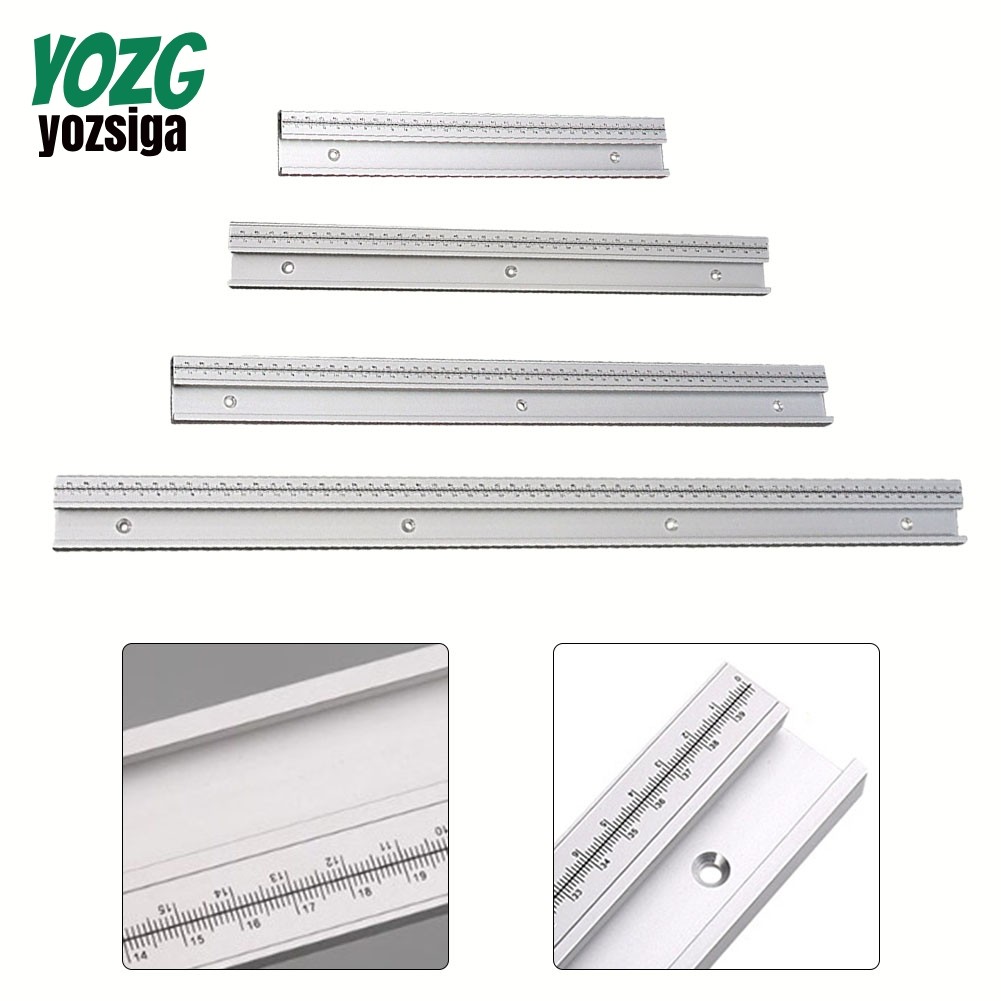 อลูมิเนียมอัลลอยด์ 45 ประเภท T-Track พร้อมสล็อตขนาด Miter Track 30-60 ซม.โต๊ะ DIY