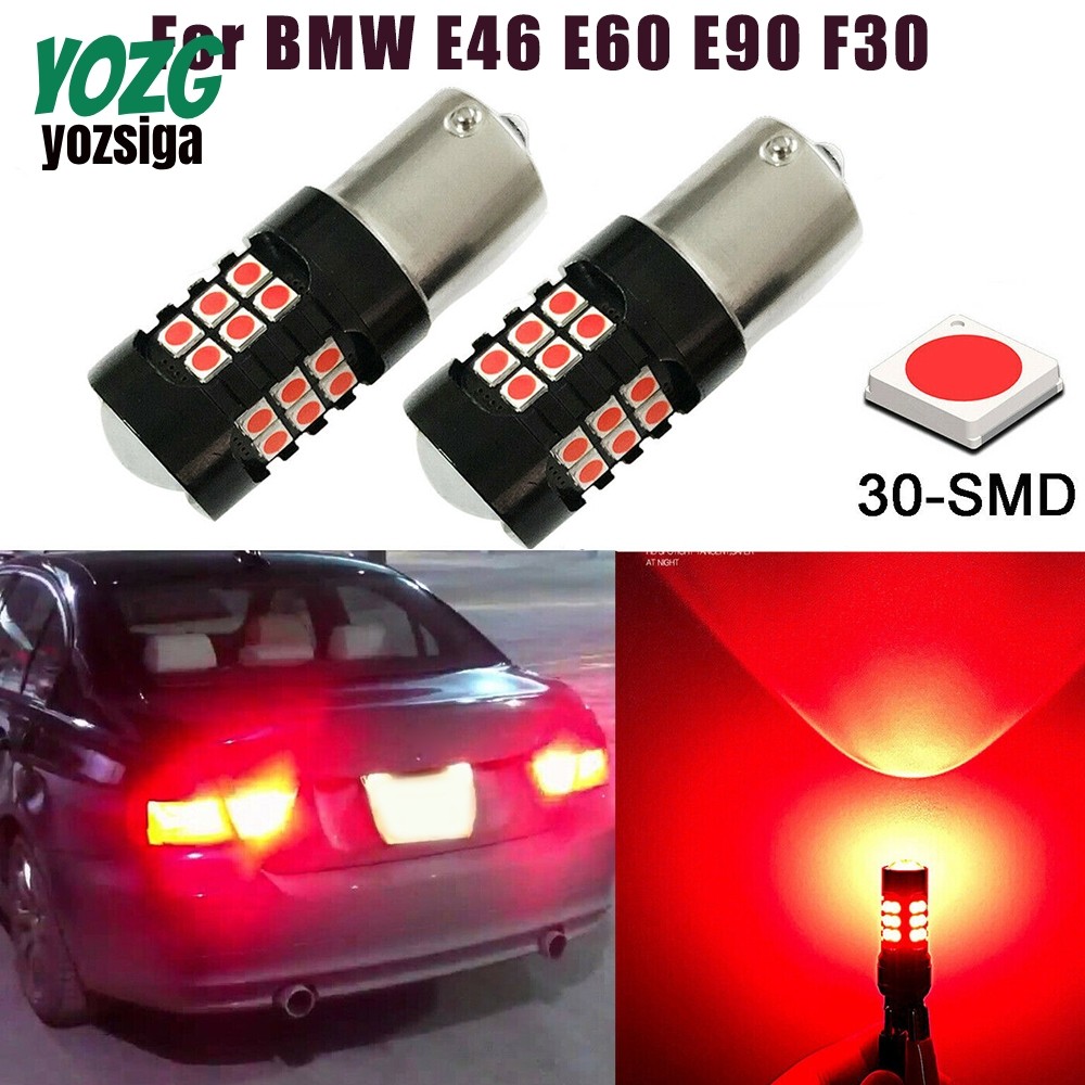 LED สีแดง 30SMD Strobe กระพริบไฟท้ายเบรคหลอดไฟสําหรับสําหรับสําหรับสําหรับ BMW E46 E60 E90 F30