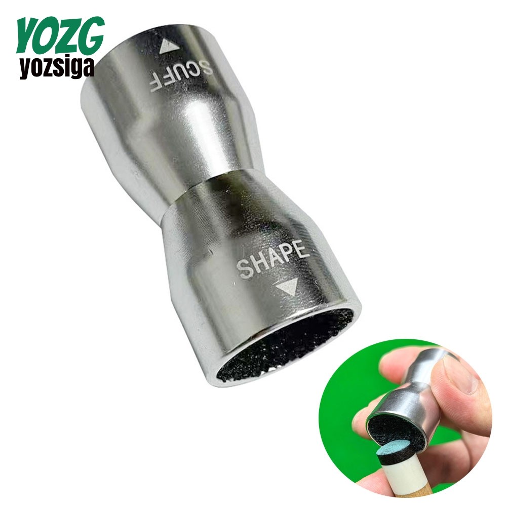 บิลเลียด Cue Tip Scuffer Shaper 3 in 1 Snooker Pool Tip Cue Tapper Cue Care เครื่องมือ