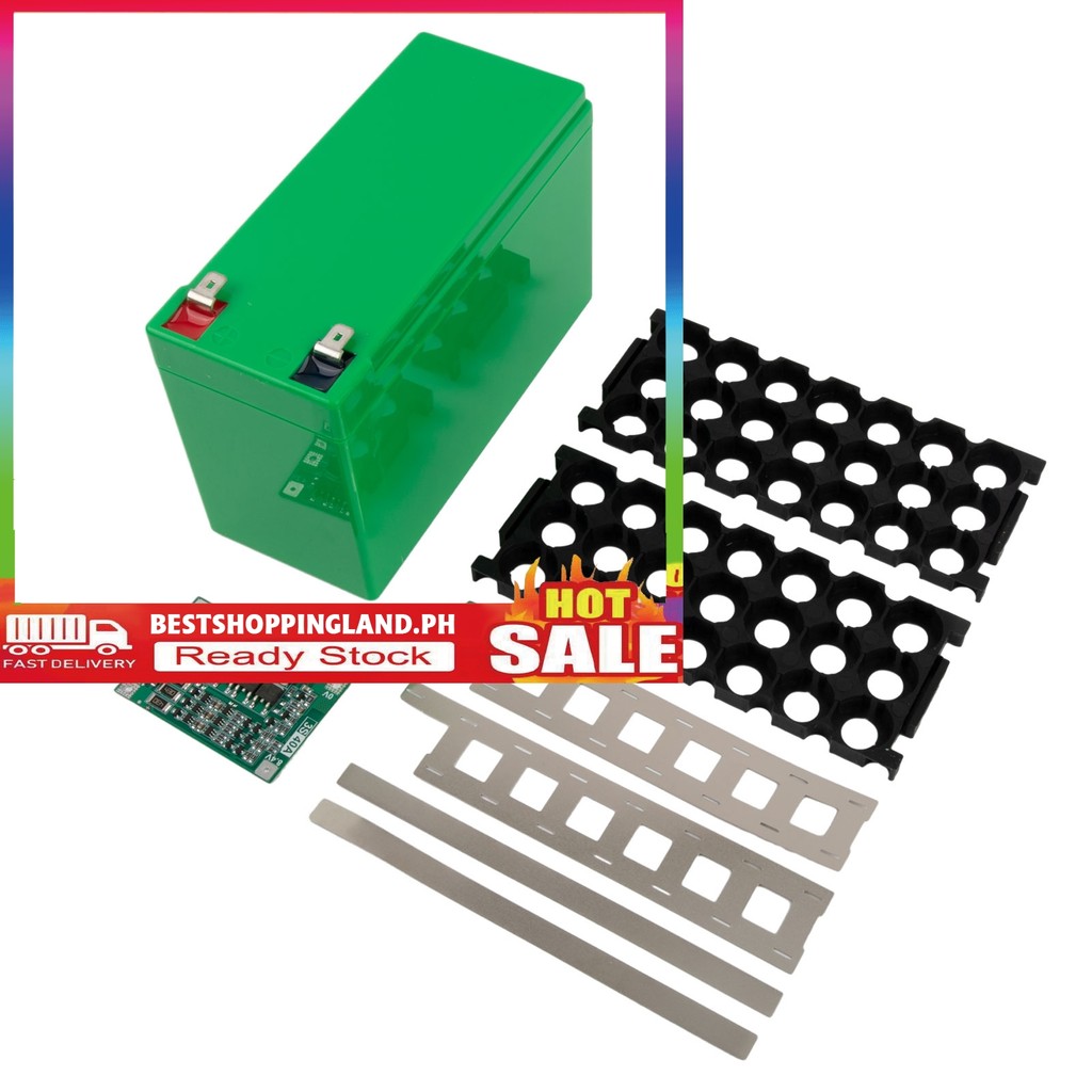 [BESTSHOPPUNG] 12V 7Ah Battery Case Holder Fit 18 650 Cells 3*7 Nickel Strip Storage Box