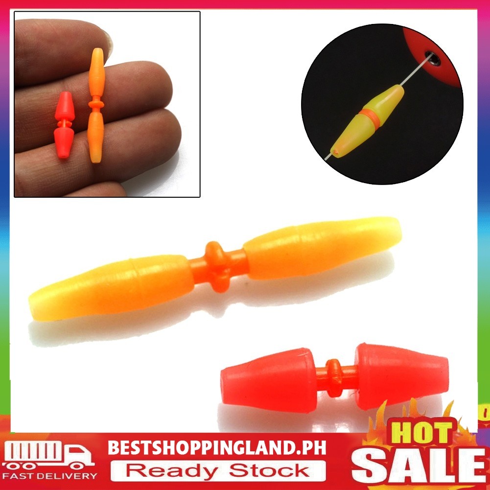 [BESTSHOPPUNG] 10 ชิ้นตกปลาลอย Stopper Anti Slip Line Stopper Tackle เครื่องมือ