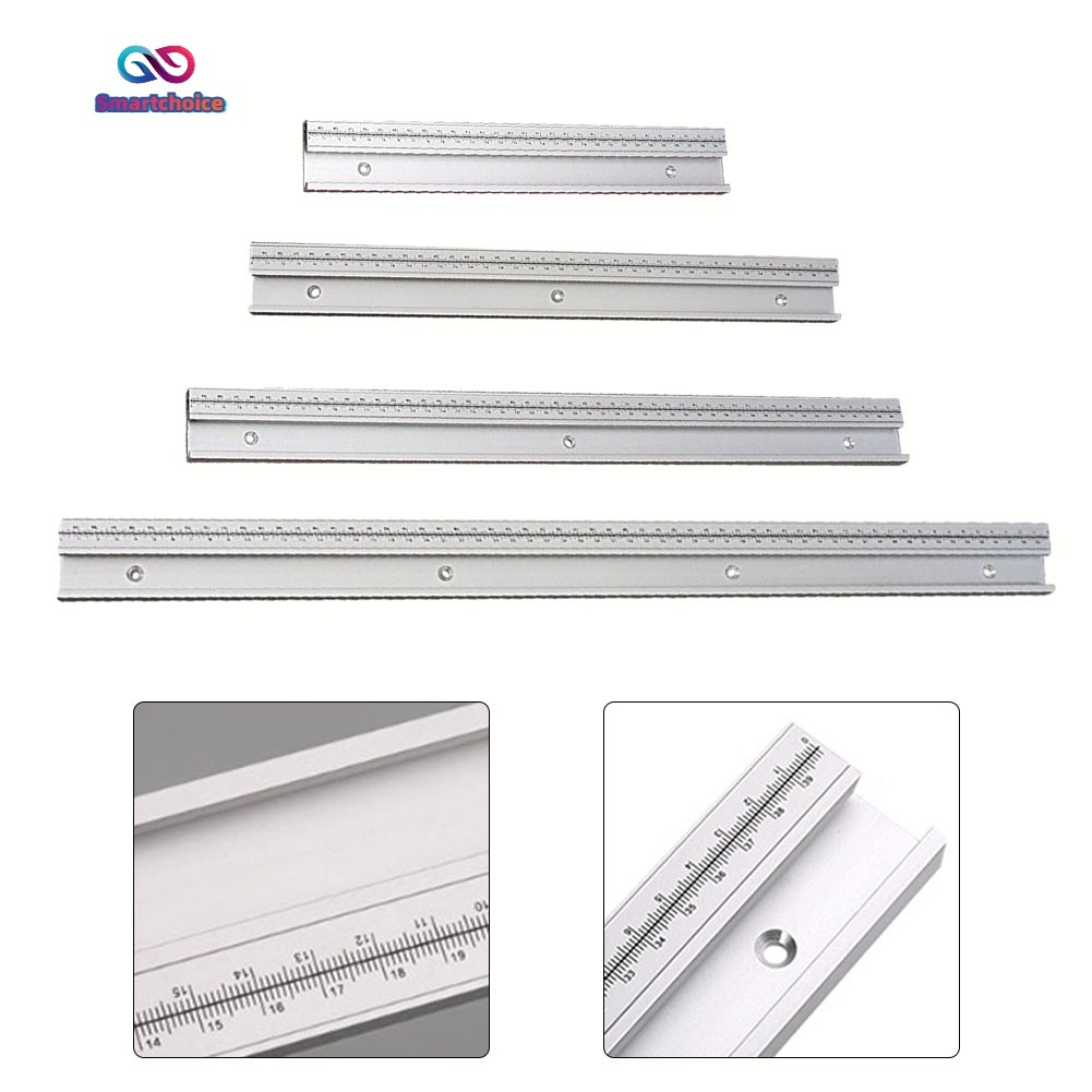 อลูมิเนียมอัลลอยด์ 45 ประเภท T-Track พร้อมสล็อตขนาด Miter Track 30-60 ซม.โต๊ะ DIY