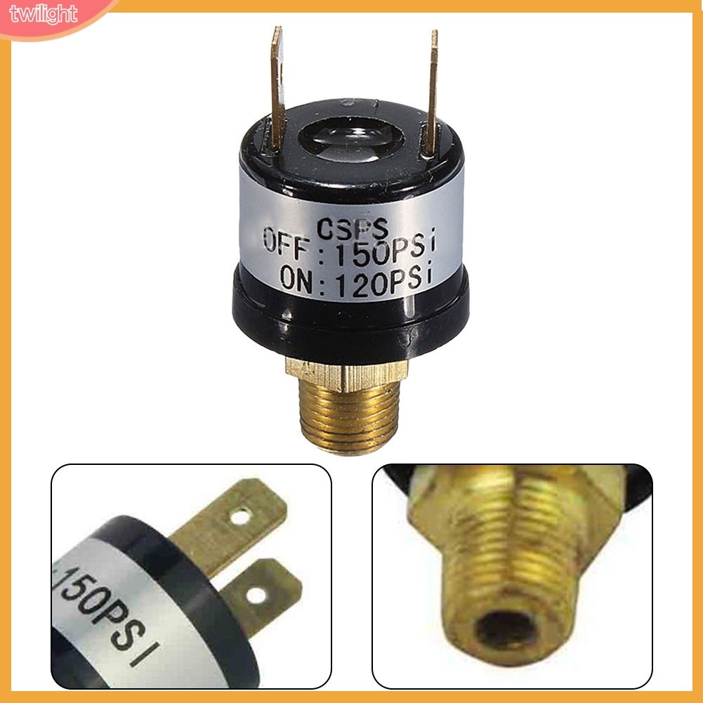 [Twilight*] 70-100PSI/170-200PSI เครื่องอัดอากาศสวิตช์ควบคุมความดันวาล์ว Heavy Duty