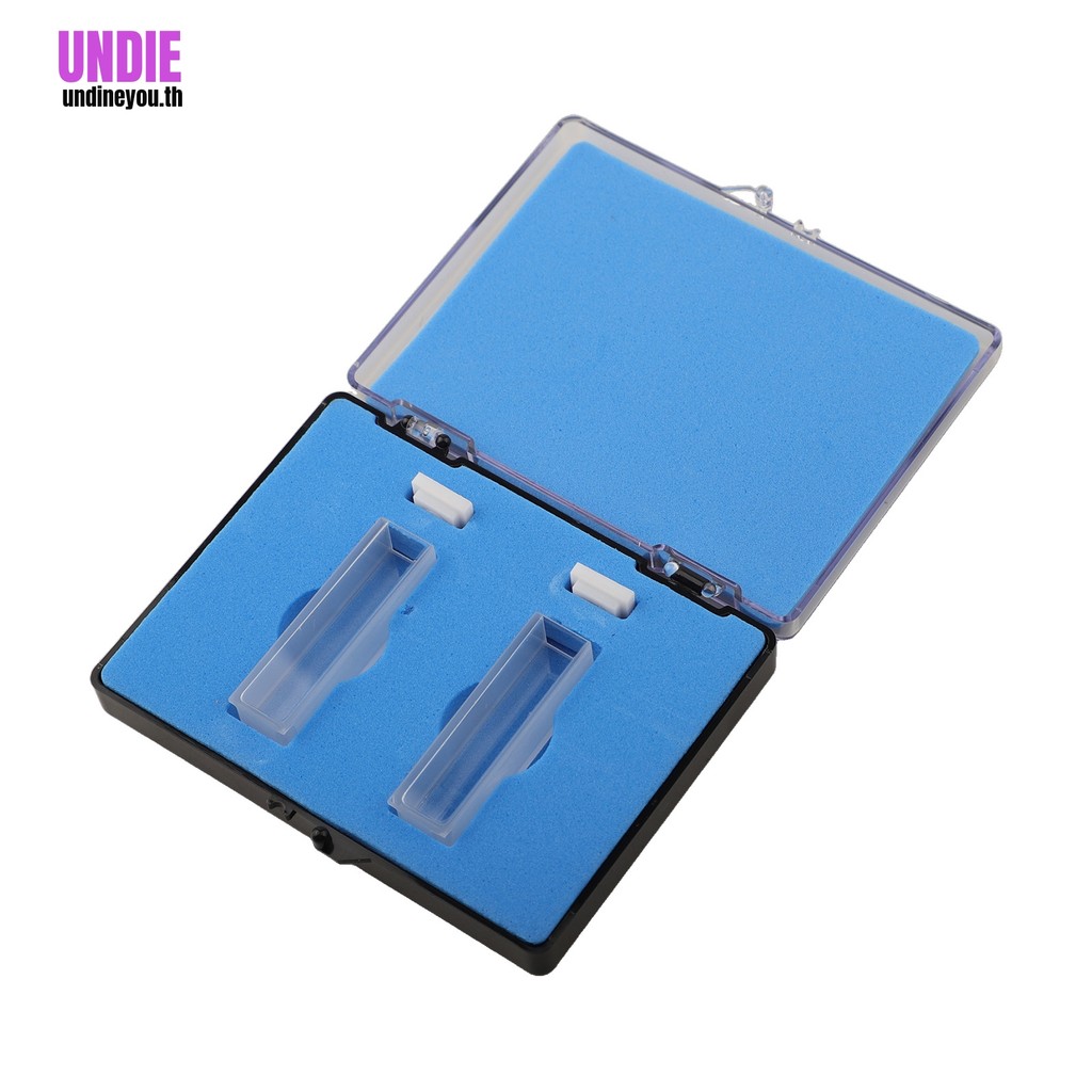แพ็ค 2 Optical Path10mm Quartz Cuvette เหมาะสําหรับ 751/722 Spectrophotometer