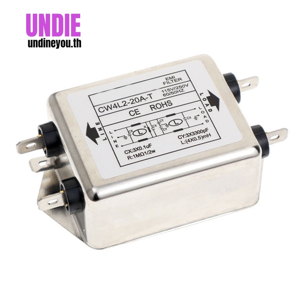 EMI Power Filter Single-Phase Double-Phase Power Filter 3A/6A/10A CW4L2-20A-T