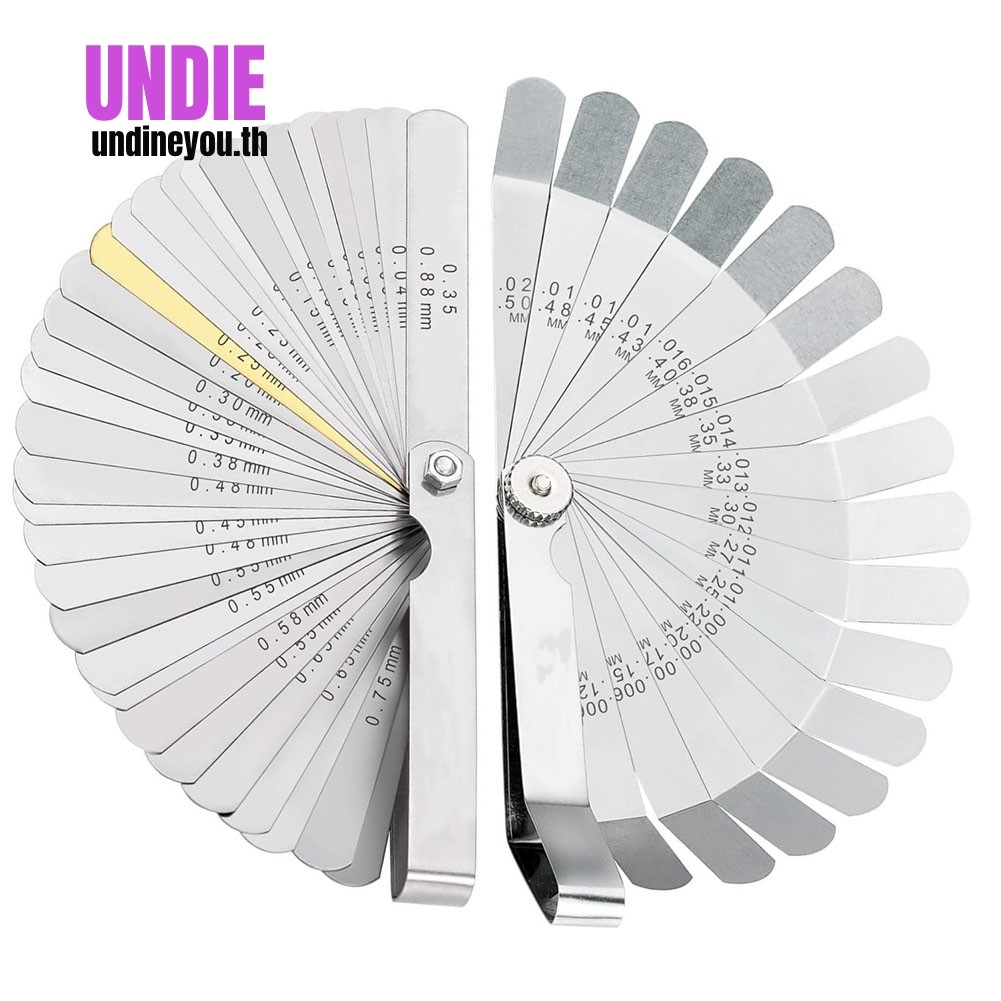2 ชิ้น Feeler Gauge ชุด 32 ตรงและ 16 Offset Feeler Gauge ชุดฟิลเลอร์