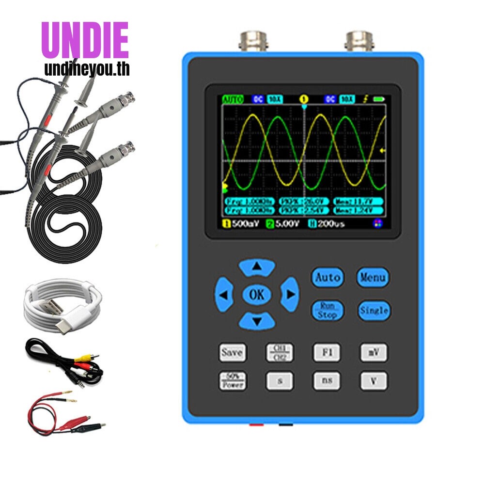 แบบพกพา DSO2512G 120M แบนด์วิดท์ Dual Channel Oscilloscope +FPGA+ADC