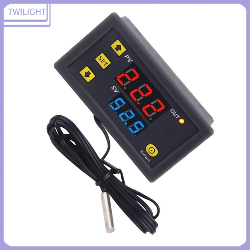 <TWILIGHT> W3230 เครื่องควบคุมอุณหภูมิแบบดิจิตอลขนาดเล็ก เครื่องทําความร้อนและเทอร์โมสตัทควบคุมความเ