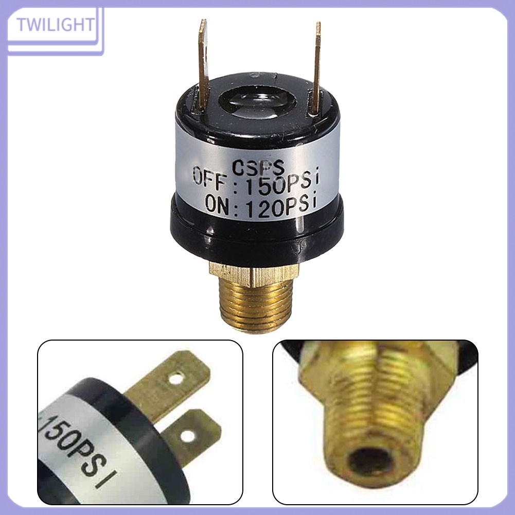 <TWILIGHT> 70-100PSI/170-200PSI เครื่องอัดอากาศสวิตช์ควบคุมความดันวาล์ว Heavy Duty