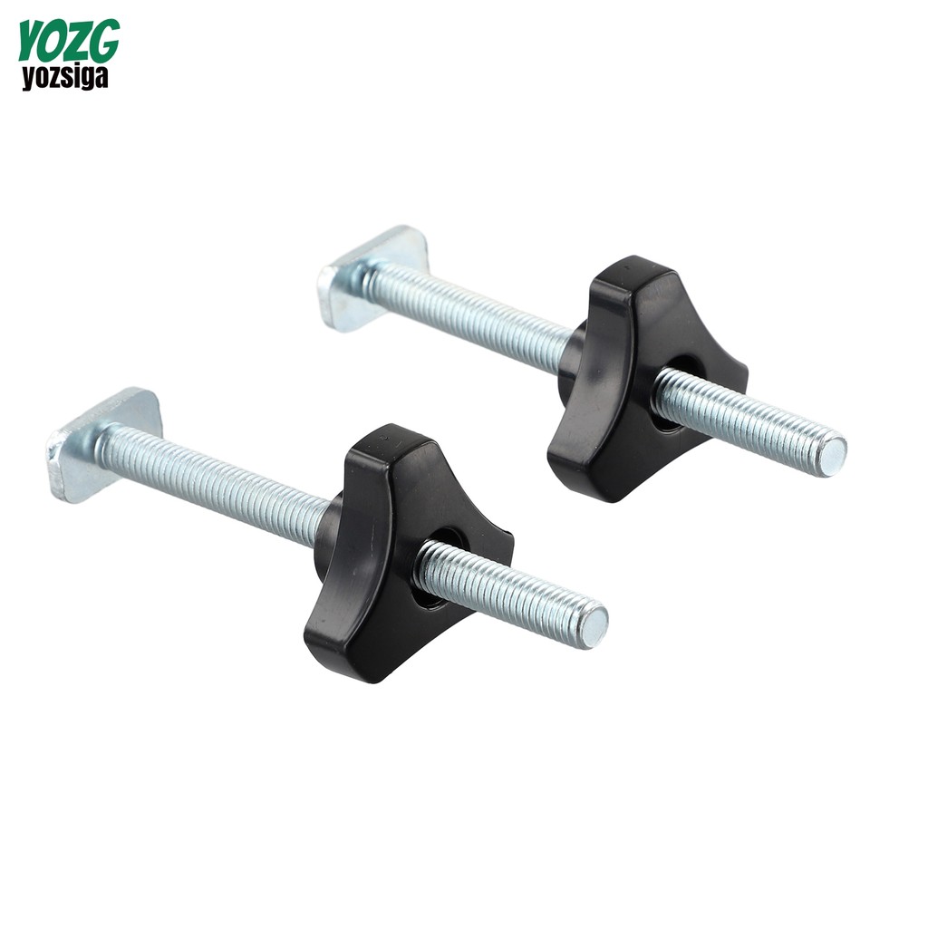 2 ชุด M8 T-Track Bolts ลูกบิด T Slot Bolts และ Knobs Clamps สําหรับงานไม้ Jigs