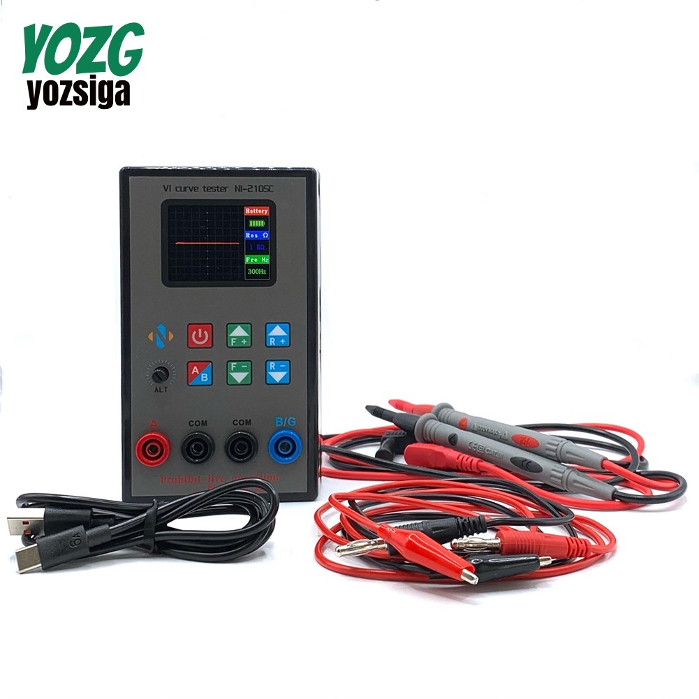 เครื่องวิเคราะห์คุณสมบัติของอะนาล็อกหน้าจอสีแบบ Dual-Channel VI Curve Tester Fault Tester
