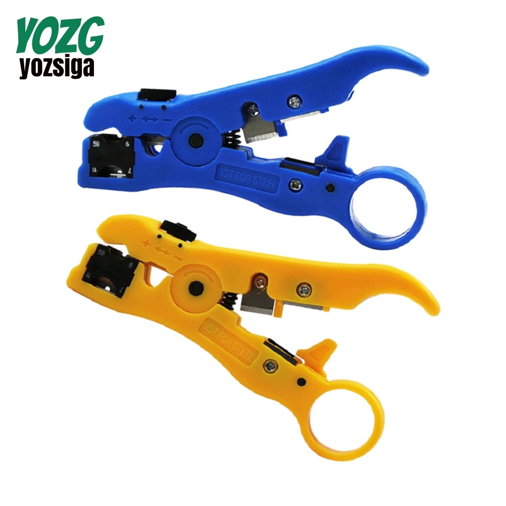 Cable Stripper เครื่องตัด Striper สําหรับ Rg-59 Rg-6 Rg-11 ไฟฟ้าปอกเครื่องมือ