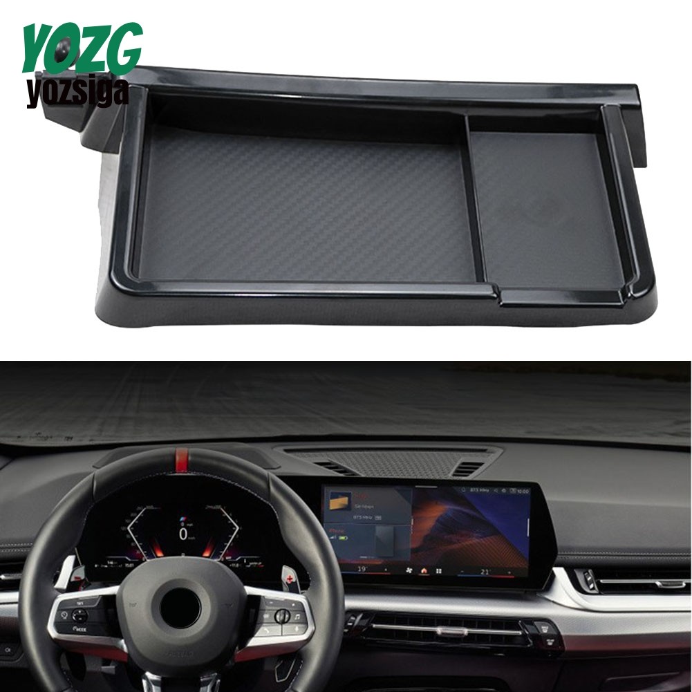 สําหรับ BMW X1 U11 2023 หน้าจอนําทางในรถยนต์ที่วางโทรศัพท์มือถือถาดเก็บของ