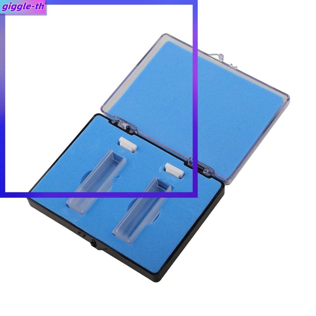 แพ็ค 2 Optical Path10mm Quartz Cuvette เหมาะสําหรับ 751/722 Spectrophotometer