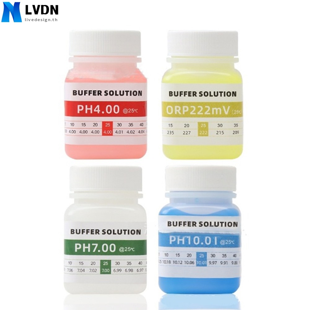 [LVDN] 50ML PH Meter Standard Solution Calibration 4.00/7.00/10.01/222mV ORP Tester