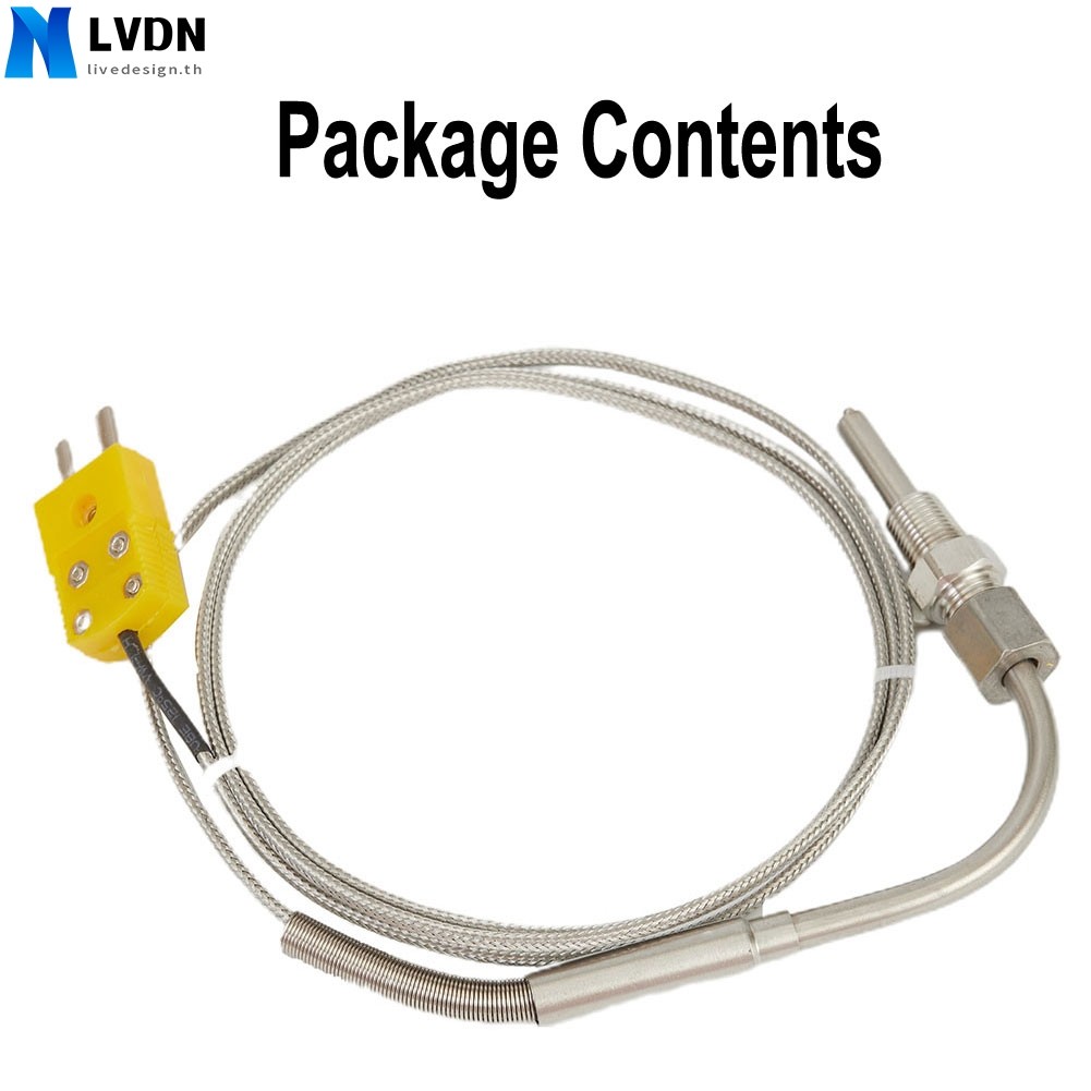 [LVDN] EGT Thermocouple Temperature Sensor K-type พร้อมอุปกรณ์เสริมการบีบอัด NPT 1/8"