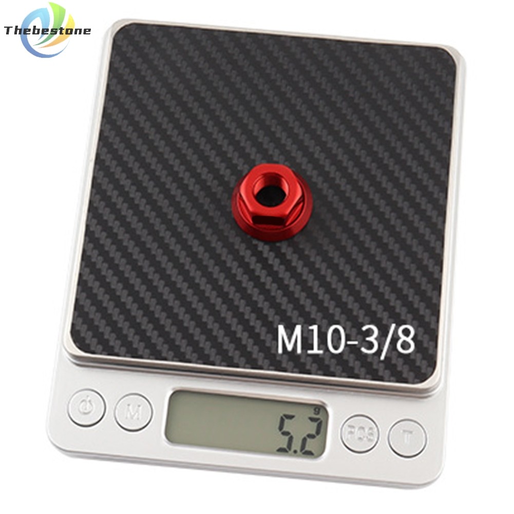 [BESTSHE] 2PCS M10*3/8 Bike Hub Nuts Aluminium Alloy for Folding Bike and Fix Gear Bike