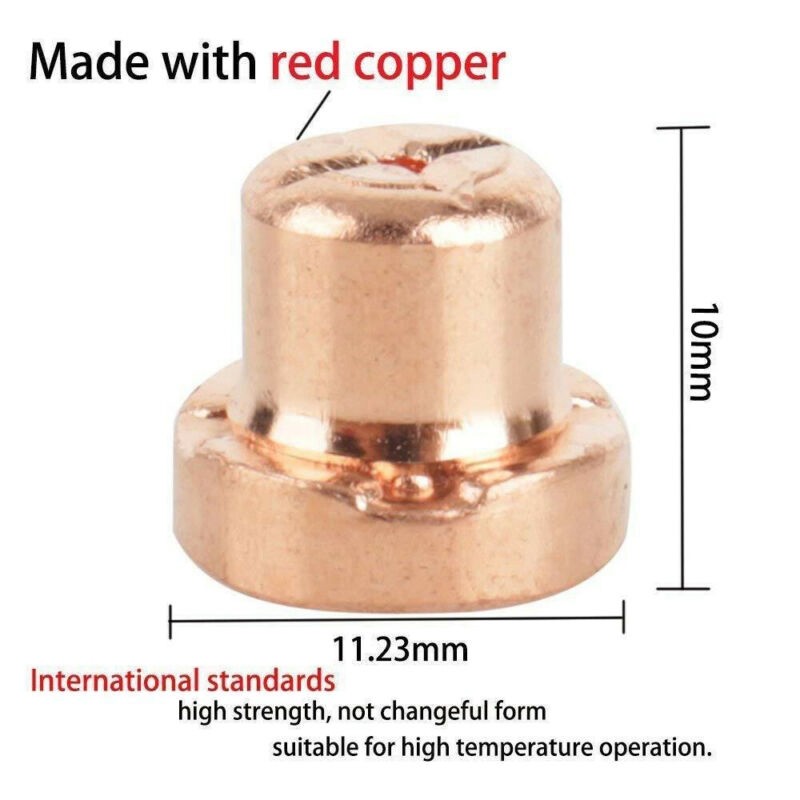 W-HOT20pcs วัสดุสิ้นเปลืองสําหรับเครื่องตัดพลาสม่า CUT40/50 Electrodes เคล็ดลับชุดสําหรับ PT-31 ตัด