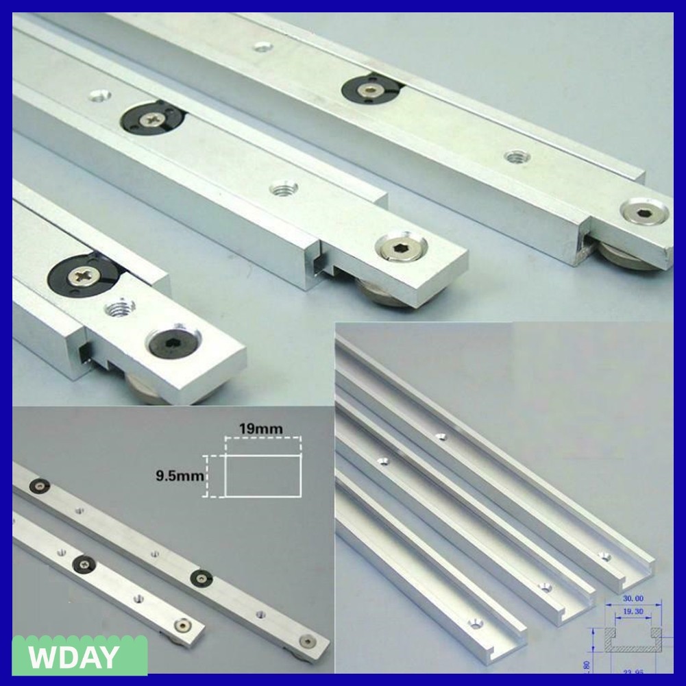 W-HOTAluminium Alloy T-tracks Slot Miter Track และ Miter Bar Slider Table Saw Miter