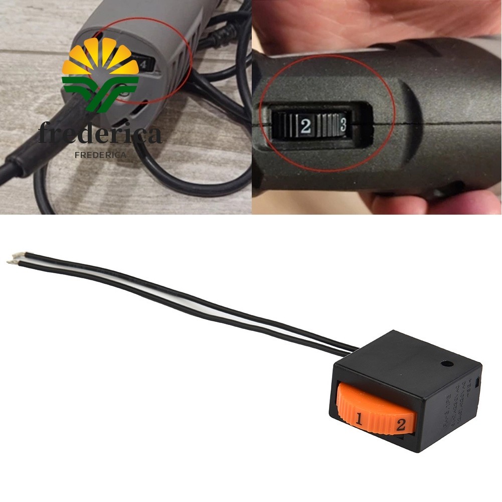 [FRDE-hot] 250V 6A เครื่องมือไฟฟ้า 6 ตําแหน่งสวิตช์ควบคุมความเร็ว FA-8/1FE 5E4❀