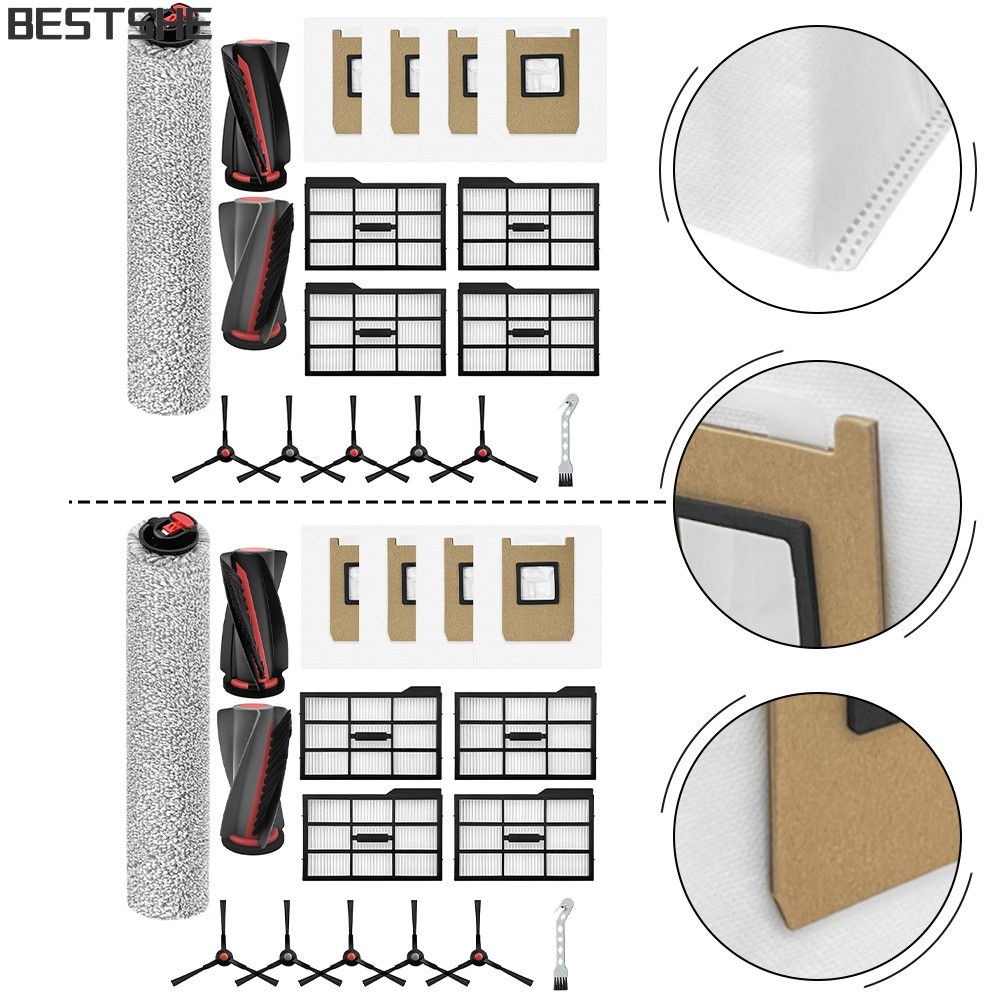 [bestshe] ชุดอะไหล่ทดแทนสําหรับ Eufy E28 สําหรับ Omni / E25 สําหรับอะไหล่สูญญากาศหุ่นยนต์ Omni
