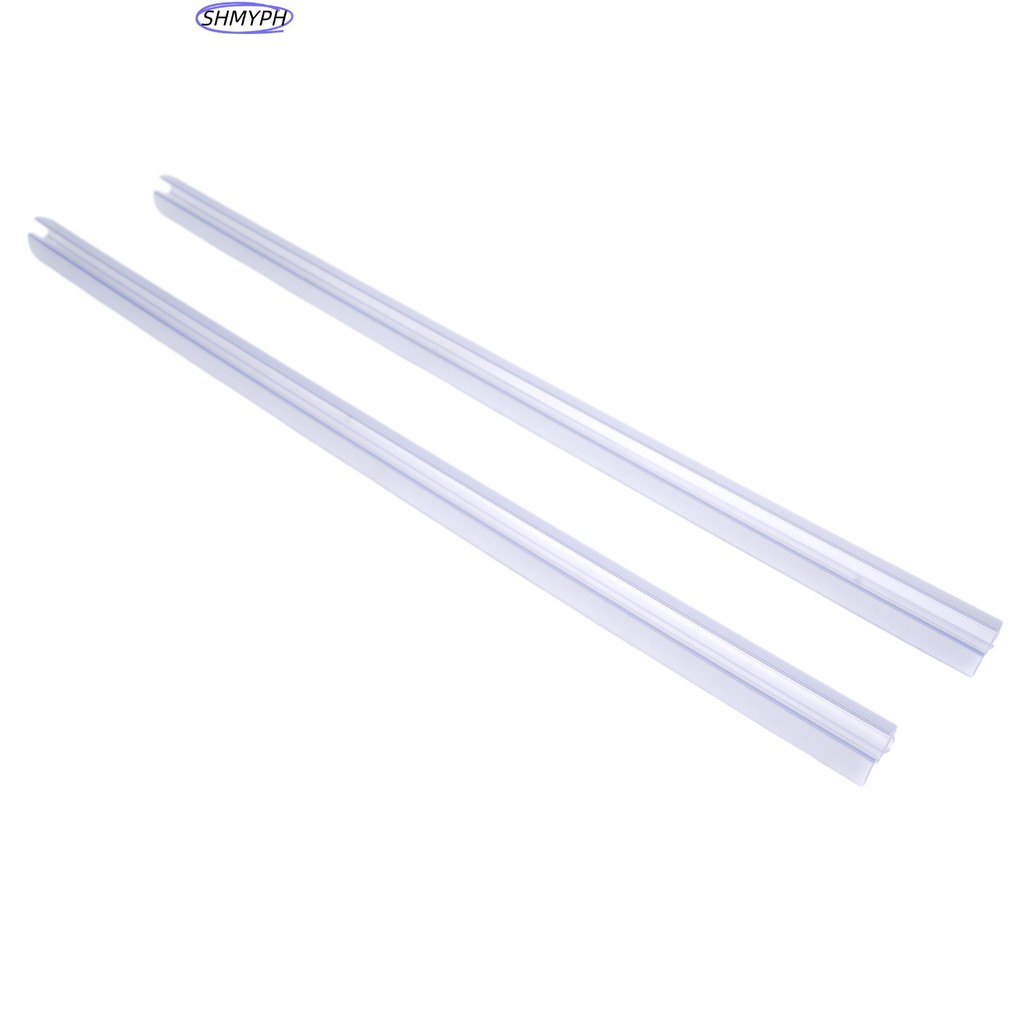 HOT Ready Stock 2-Pack Shower Door Bottom Seal Sweep for Frameless Glass Rail
