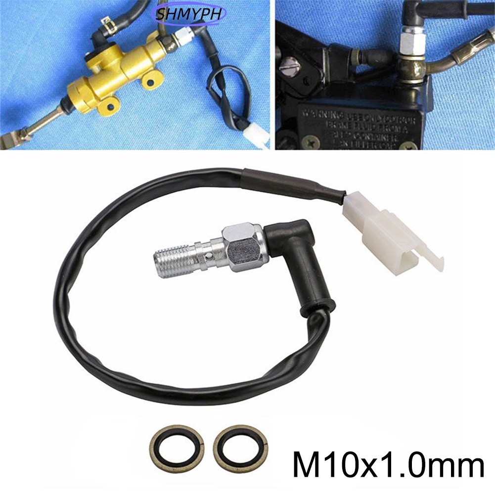 HOT Ready Stock รถจักรยานยนต์ไฮดรอลิกเบรกแรงดันสวิตช์ไฟ Bolt M10x1.0 มม.มอเตอร์