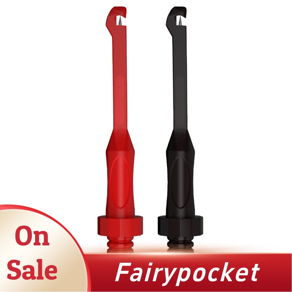 [FTP]Test Probe Clip Non-Destructive Wire-Piercing 4MM Hook Tool สีแดงสีดํา J.30057