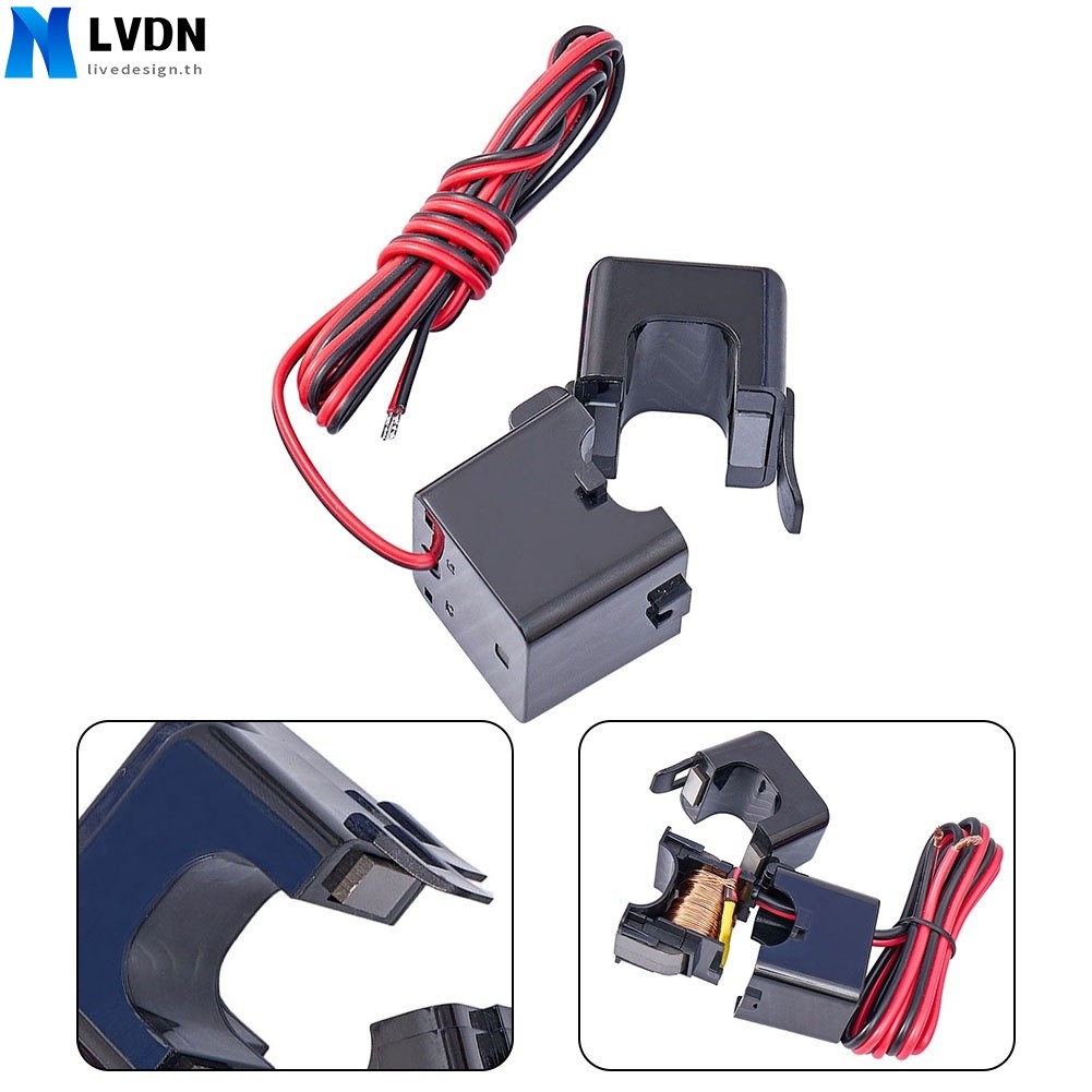 [LVDN] 1PCS Miniature Split Ferrite Core Clamp เซ็นเซอร์ปัจจุบัน Current Transformer Clamp
