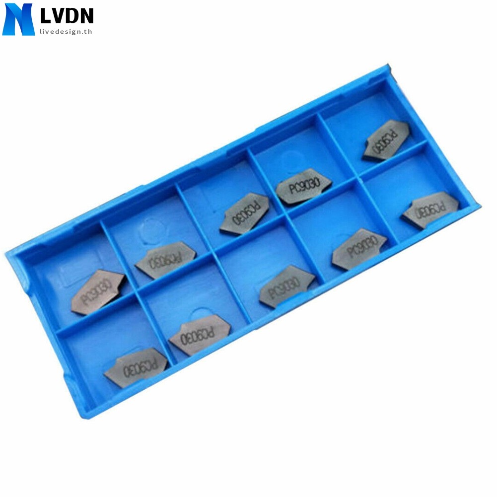 [LVDN] 10 ชิ้น SP300 PC9030 ZQMX3N เซาะร่องตัดแทรกคาร์ไบด์แทรก 3 มิลลิเมตรความกว้างกรณี