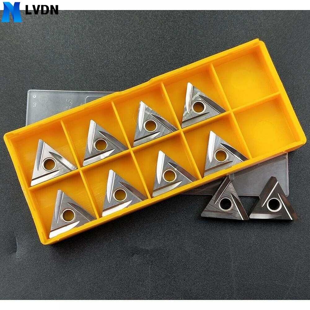 [LVDN] TNMG 10 ชิ้น160404R-2G TNMG331R 2G เครื่องกลึง cnc เปลี่ยนเซรามิคแทรกสําหรับเหล็ก