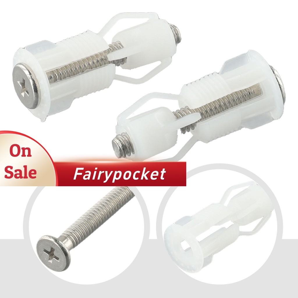 [FTP]สกรูรองนั่งชักโครกตรงด้านบนฝาครอบน็อตฝาปิดกระทะยึดWC ชุดข้อต่อรูตาบอด