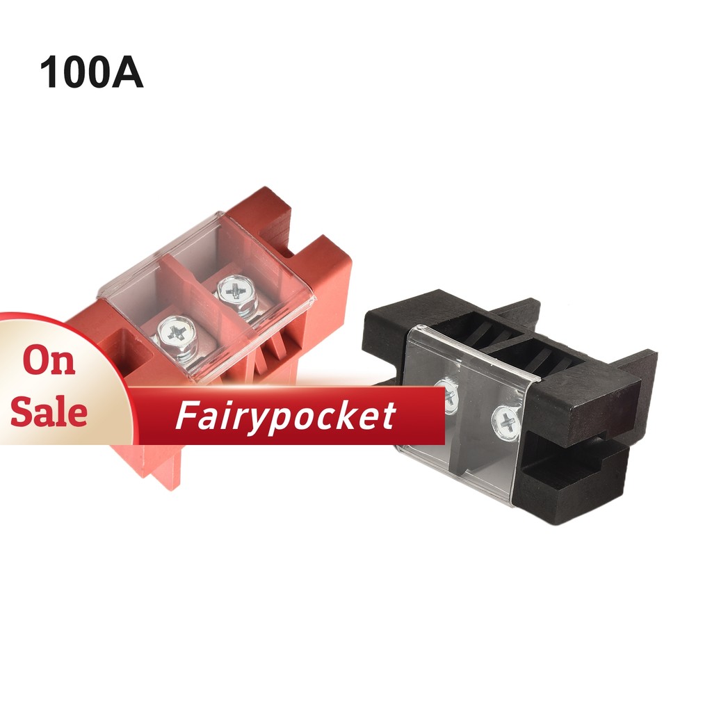 [FTP]2X100A ทองแดงบริสุทธิ์ High Current Terminal Block Energy Storage Terminal Connector