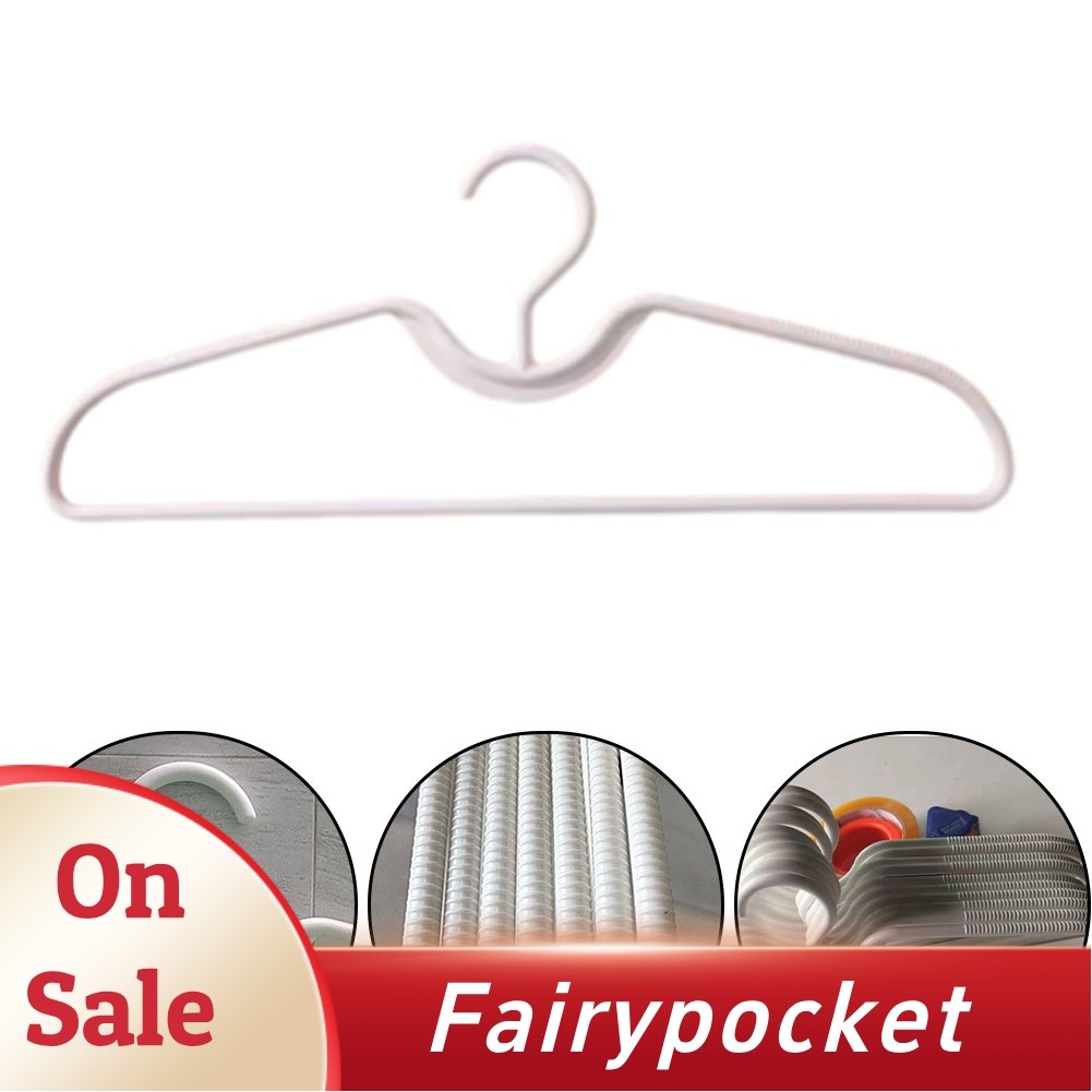 [FTP]ไม้แขวนเสื้อพลาสติกกันลื่นคอสั้นประหยัดพื้นที่แนวตั้ง