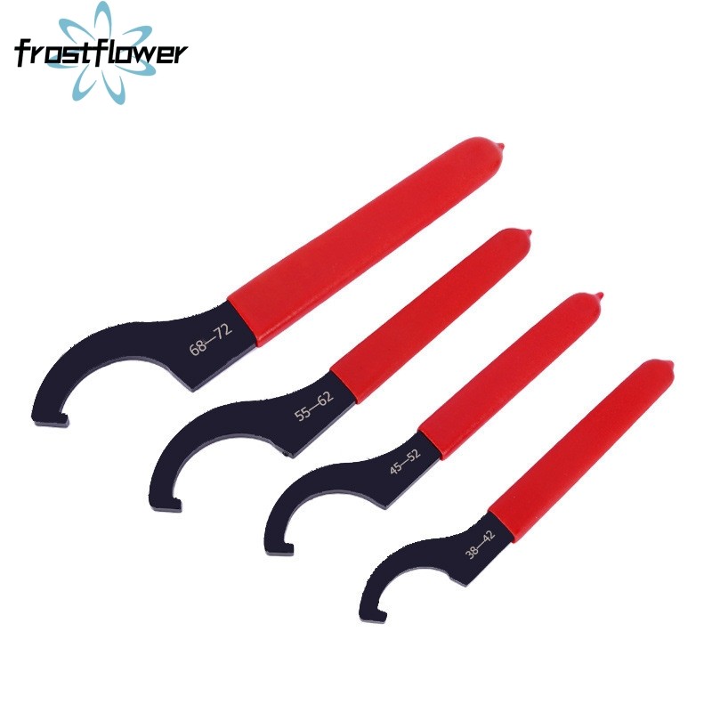 [ลดกระหน่ํา] C Hook Spanner ประแจ Collet Chuck for38-42mm Round Nut พร้อมที่จับกันลื่นสีแดง