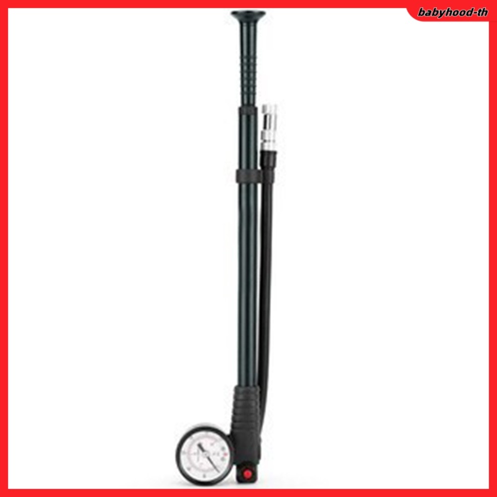 ปั๊มจักรยานพร้อมเกจวัดแรงดัน สูงถึง 300 Psi