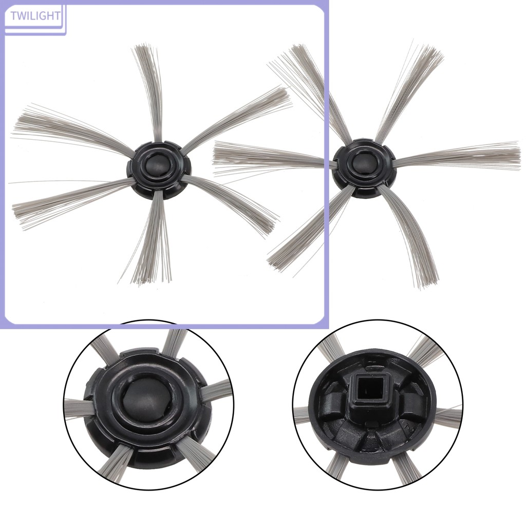 <TWILIGHT> 2 ชิ้นแปรงด้านข้างสําหรับ Isweep S320 เครื่องดูดฝุ่นอุปกรณ์เสริม❀