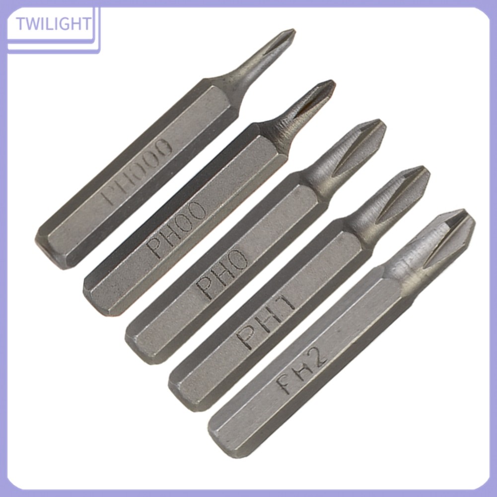 <TWILIGHT>H428 มม.ไขควงข้ามBits PH0000 PH000 PH00 PH0 PH1 PH2 4 มม.Hex Shank❀