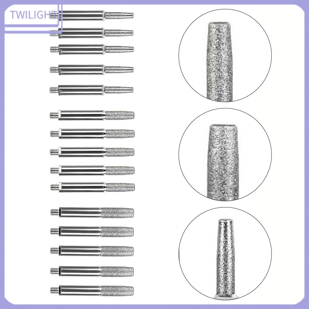 <TWILIGHT> 5 ชิ้น Chainsaw ener ชิ้นส่วนเพชรเคลือบหัวเจียรเสี้ยนทรงกระบอก❀