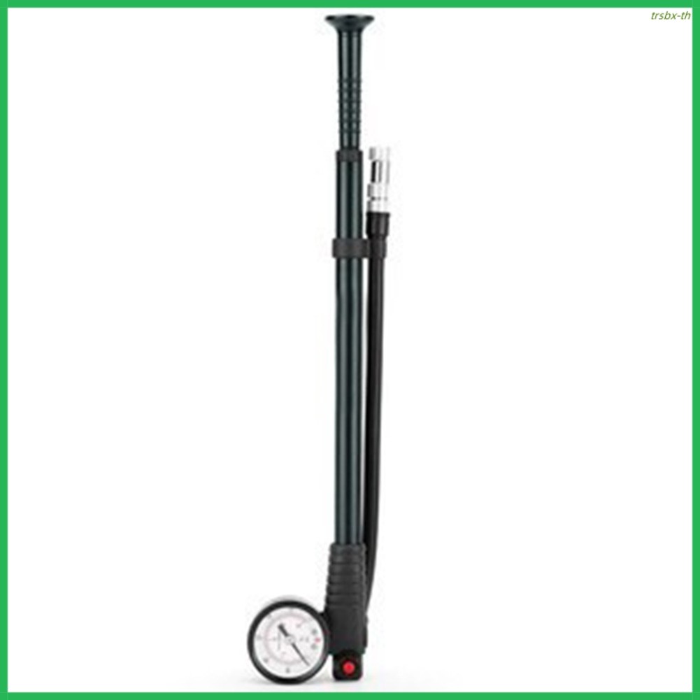 ปั๊มจักรยานพร้อมเกจวัดแรงดัน รองรับแรงดันได้สูงถึง 300 Psi