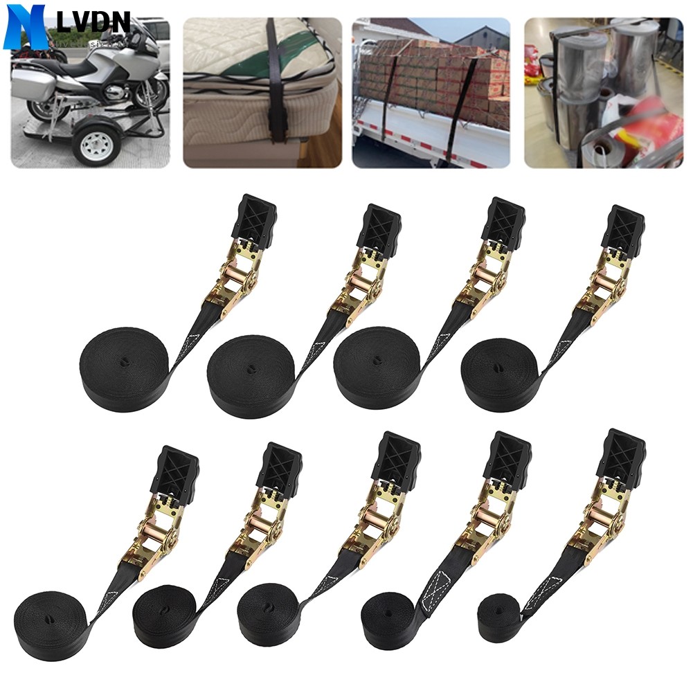 [LVDN] -9Meters Ratchet Tensioner Loop Lashing Straps Heavy Duty Ratchet Webbing Cargo