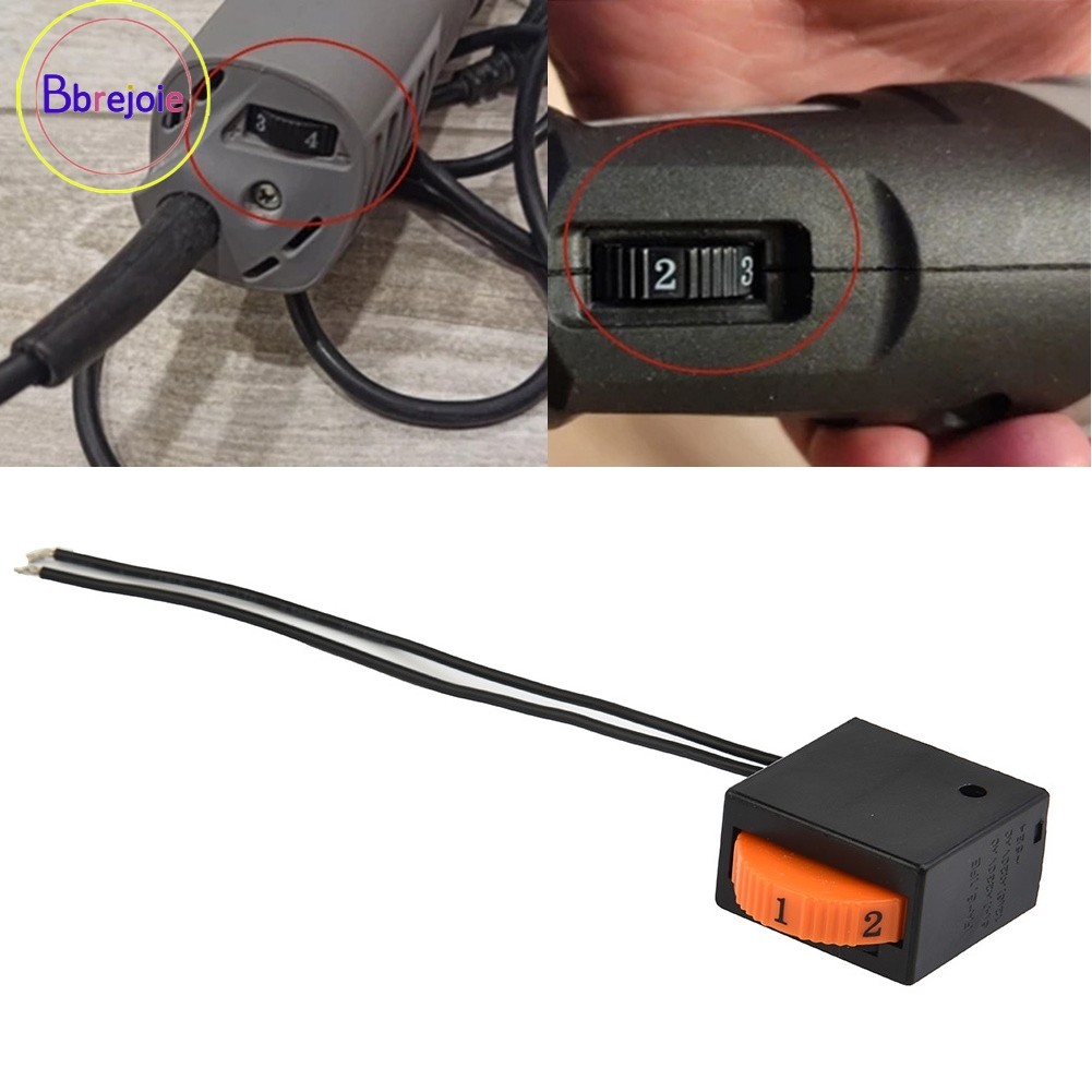 <BBREJO> 250V 6A เครื่องมือไฟฟ้า 6 ตําแหน่งสวิตช์ควบคุมความเร็ว FA-8/1FE 5E4❀