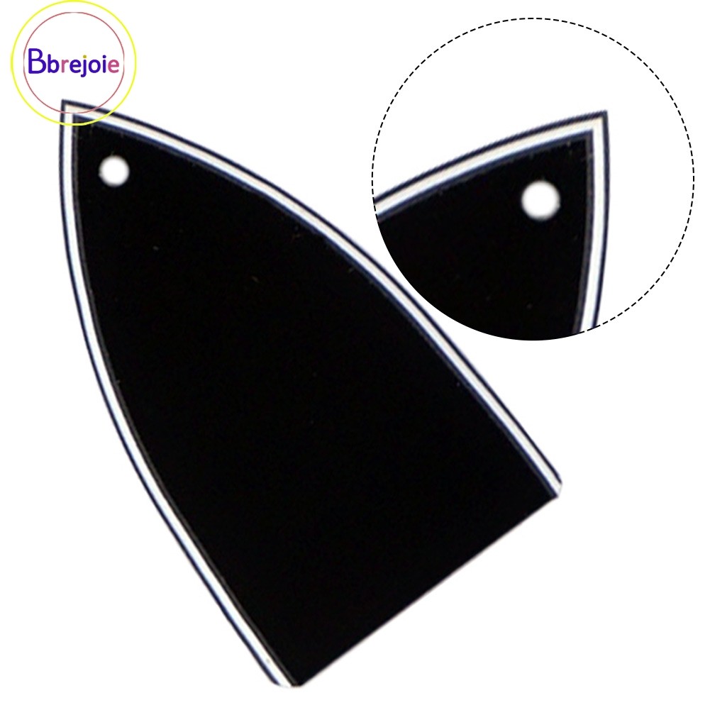 <BBREJO> 1 หลุม 3 ชั้น Truss Rod Cover สําหรับกีตาร์ไฟฟ้าอุปกรณ์เสริมทดแทนสีดํา❀