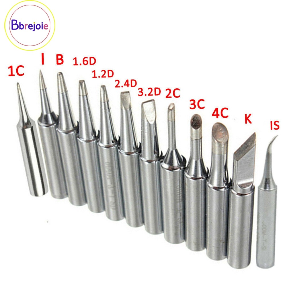 <BBREJO> 12 ชิ้นเคล็ดลับหัวแร้ง 900M-T สถานีเชื่อมเครื่องมือ ICDK สําหรับ 936 737 938❀