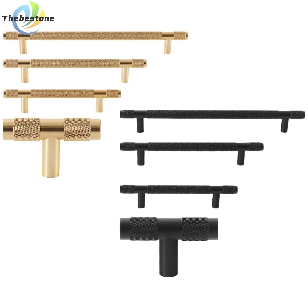 [Thebest] ตู้ครัวประตูลิ้นชักตู้ลิ้นชัก Premium Knurled T Bar Handle 96mm-192mm