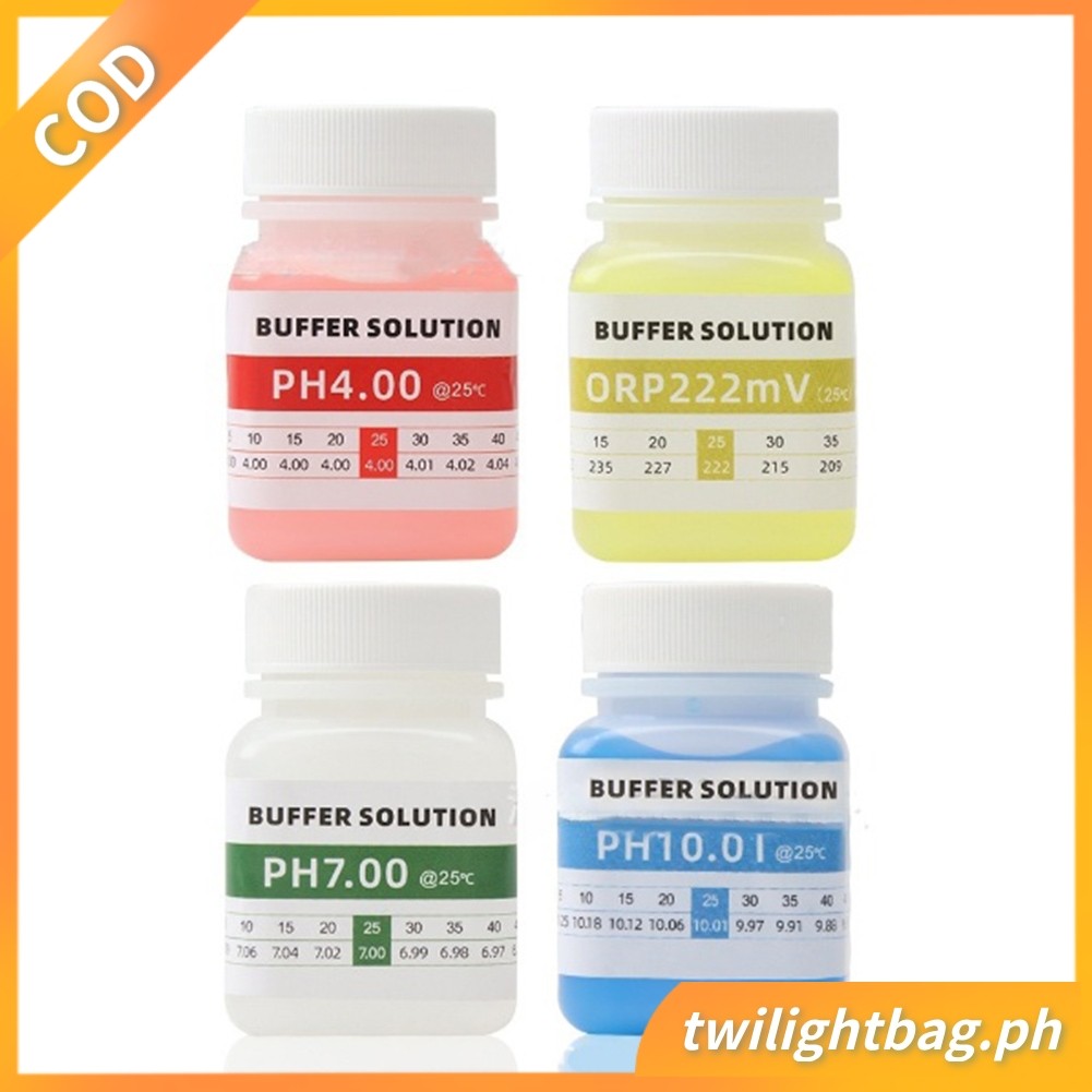 50ML PH Meter Standard Solution Calibration 4.00/7.00/10.01/222mV ORP Tester