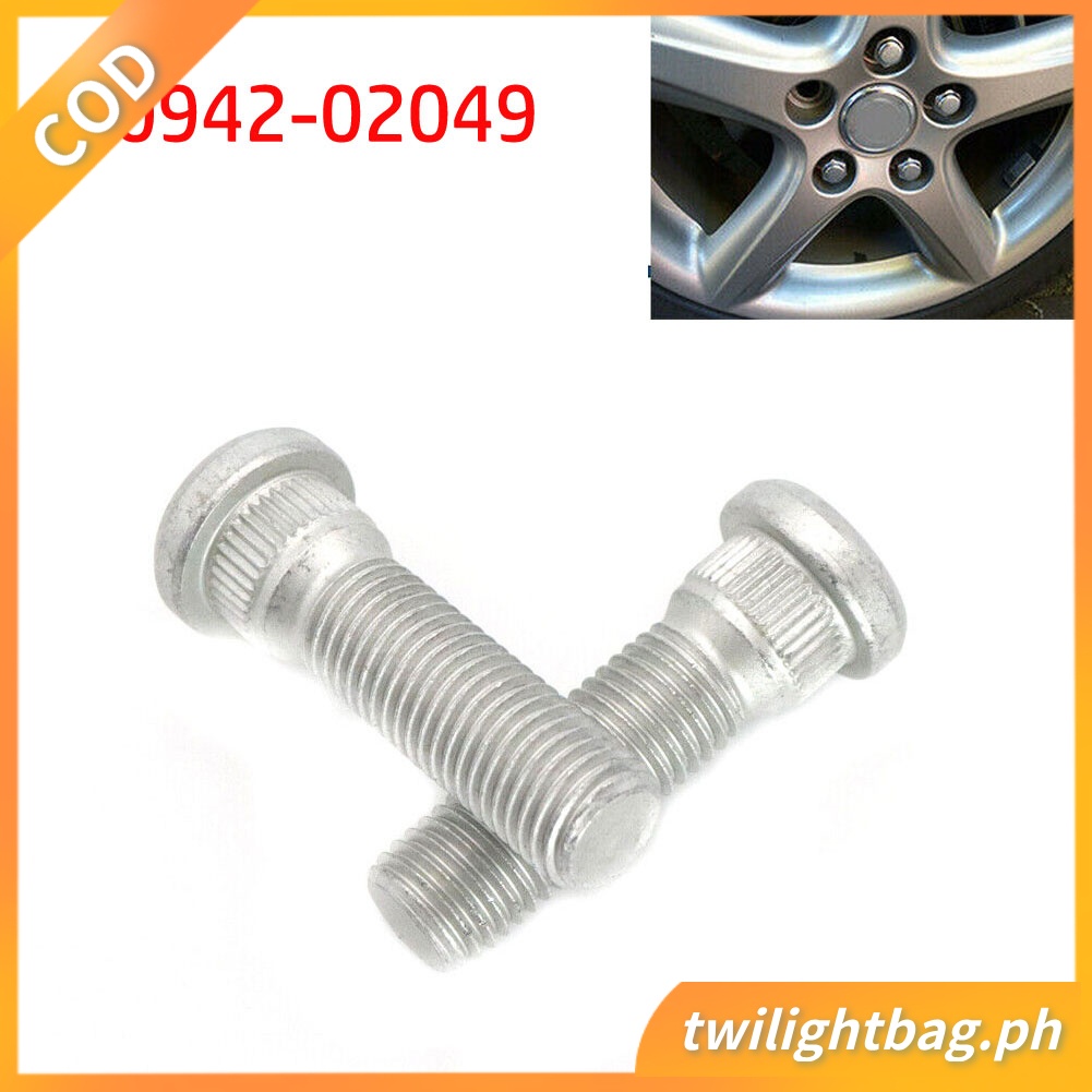 2x สําหรับ TOYOTA สําหรับ TACOMA สําหรับ LEXUS WHEEL LUG STUD HUB BOLT 90942-02049